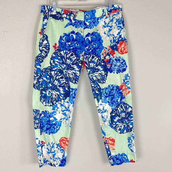 J.Crew Floral Printed Skimmer Pant Size 12 - Picture 7 of 7